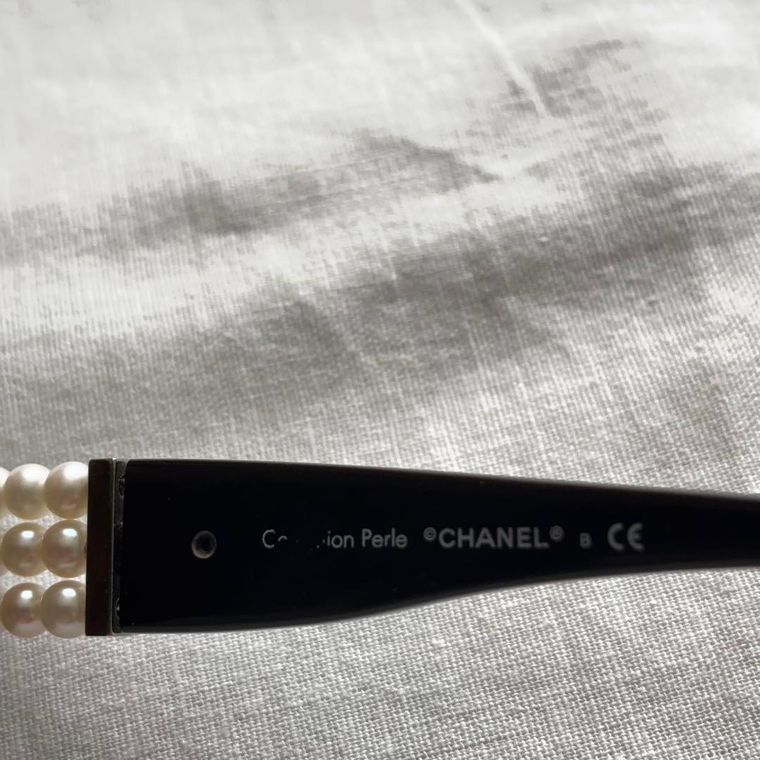 CHANEL パール付きフレーム　サングラス　レアデザイン