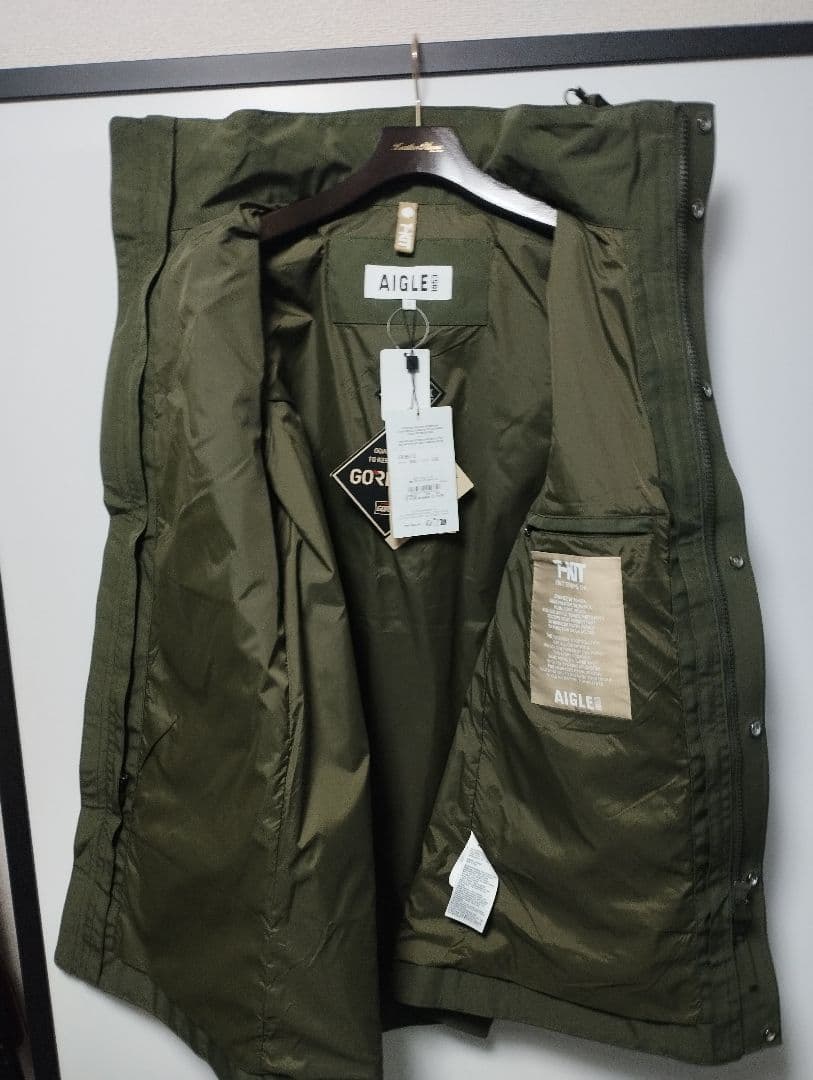 AIGLE GORE-TEX コート Sサイズ オリーブ
