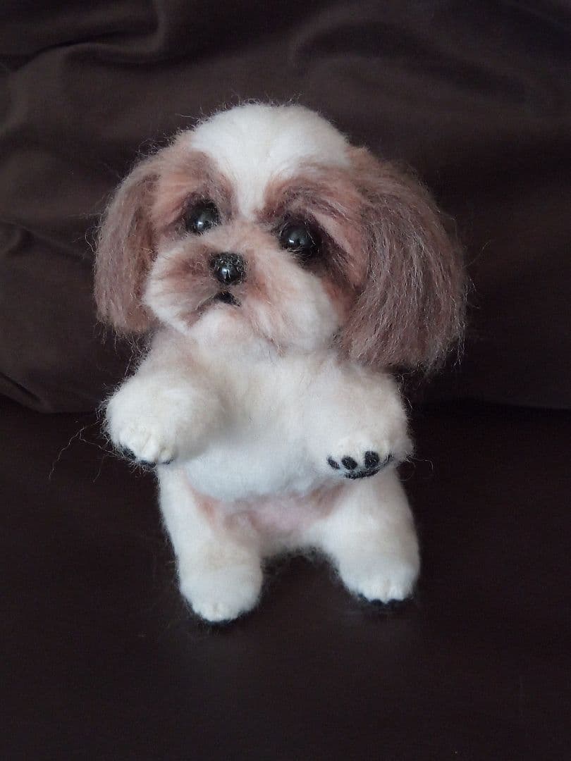 羊毛フェルトシー・ズー犬・わんちゃん・ぬいぐるみ・ SORA'S