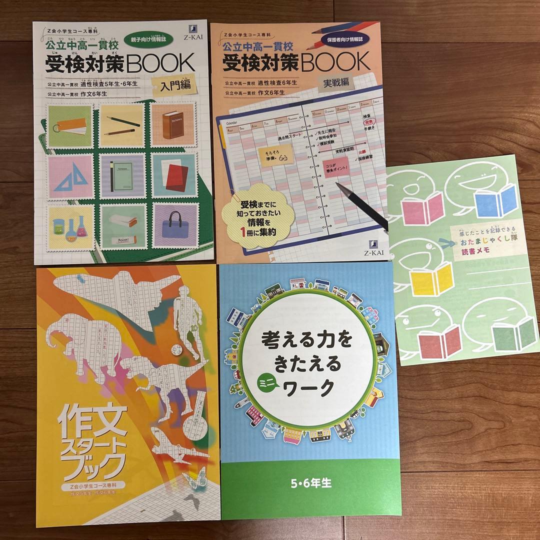 Z会 エブリスタディ 公立中高一貫校 作文 小6 2022年　4〜12月