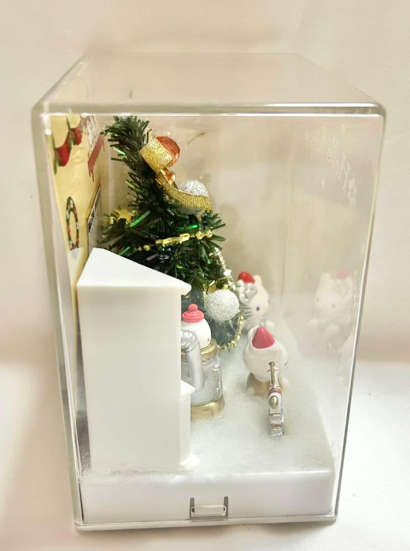ハローキティ　クリスマス　ジオラマ　ツリー　ミミィ