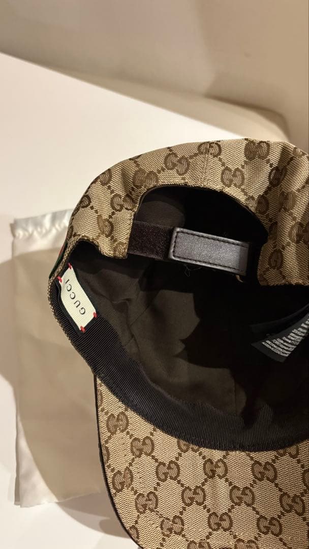 GUCCI GGパターン ベースボールキャップ　保存袋付き