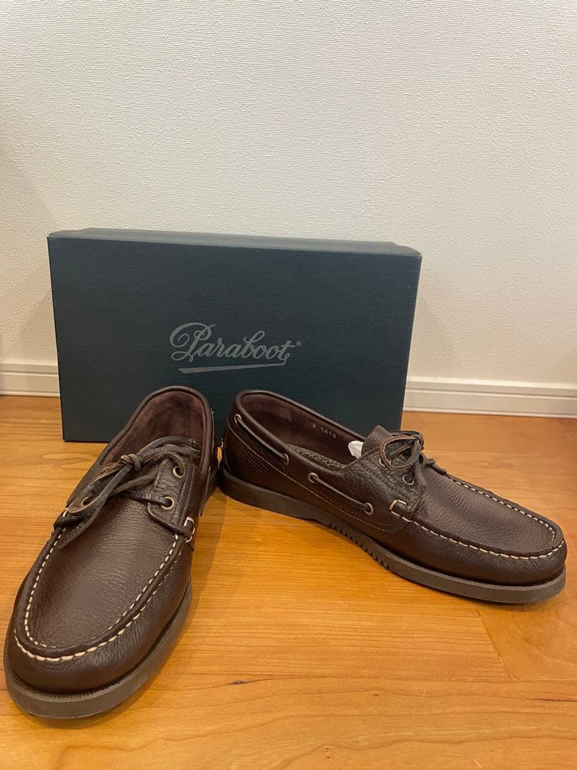【美品】Paraboot (パラブーツ)BARTH（モカシン/デッキシューズ）