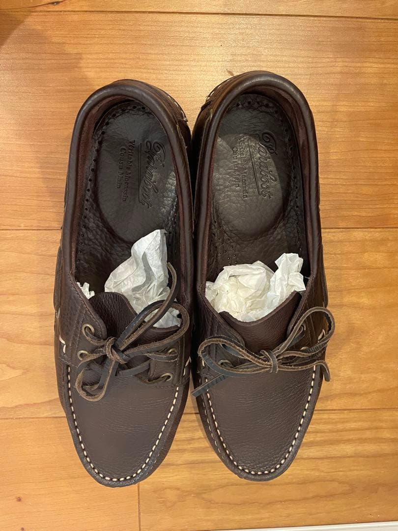 【美品】Paraboot (パラブーツ)BARTH（モカシン/デッキシューズ）