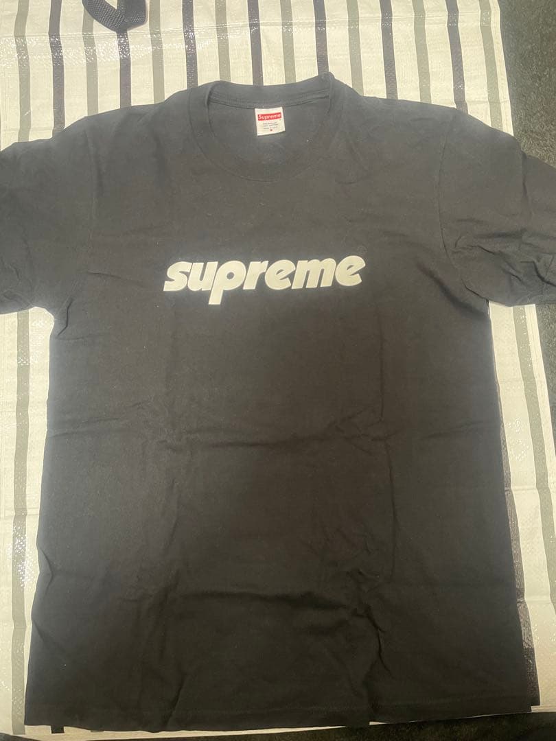 Supreme 24SS Pinline Tee Black S ピンライン