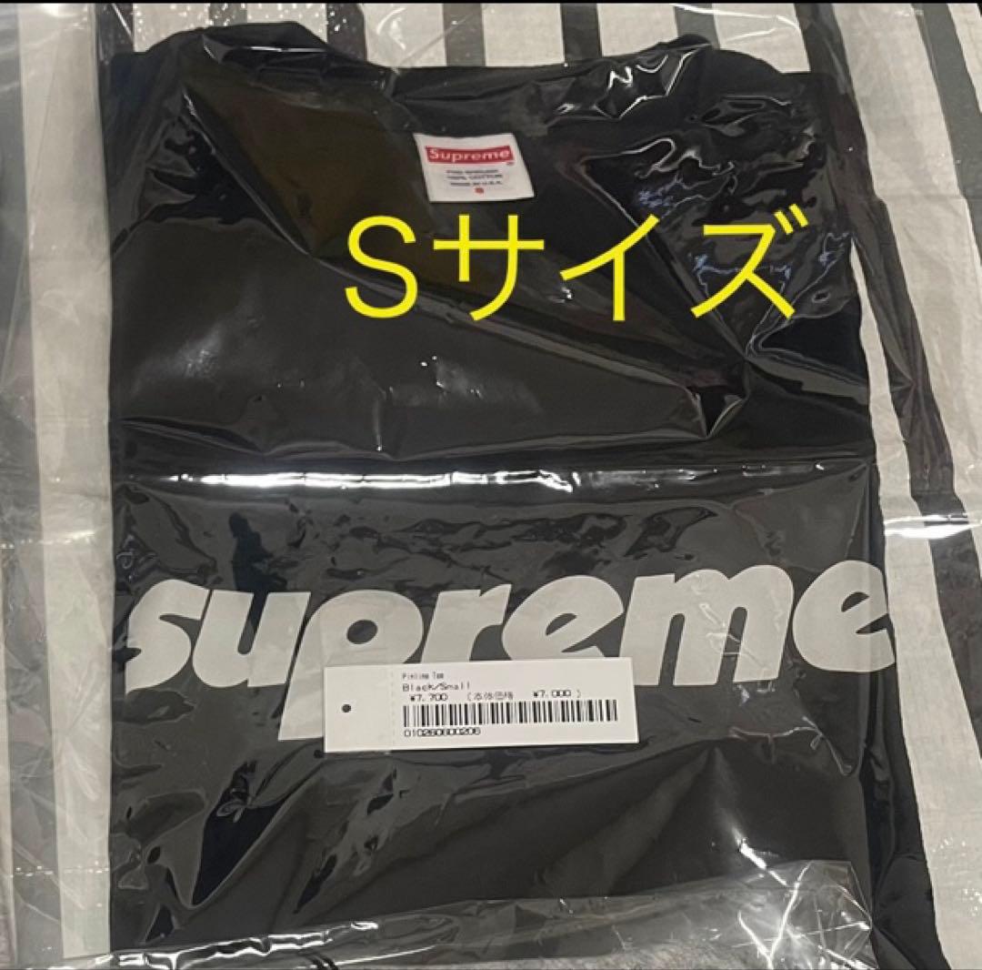 Supreme 24SS Pinline Tee Black S ピンライン