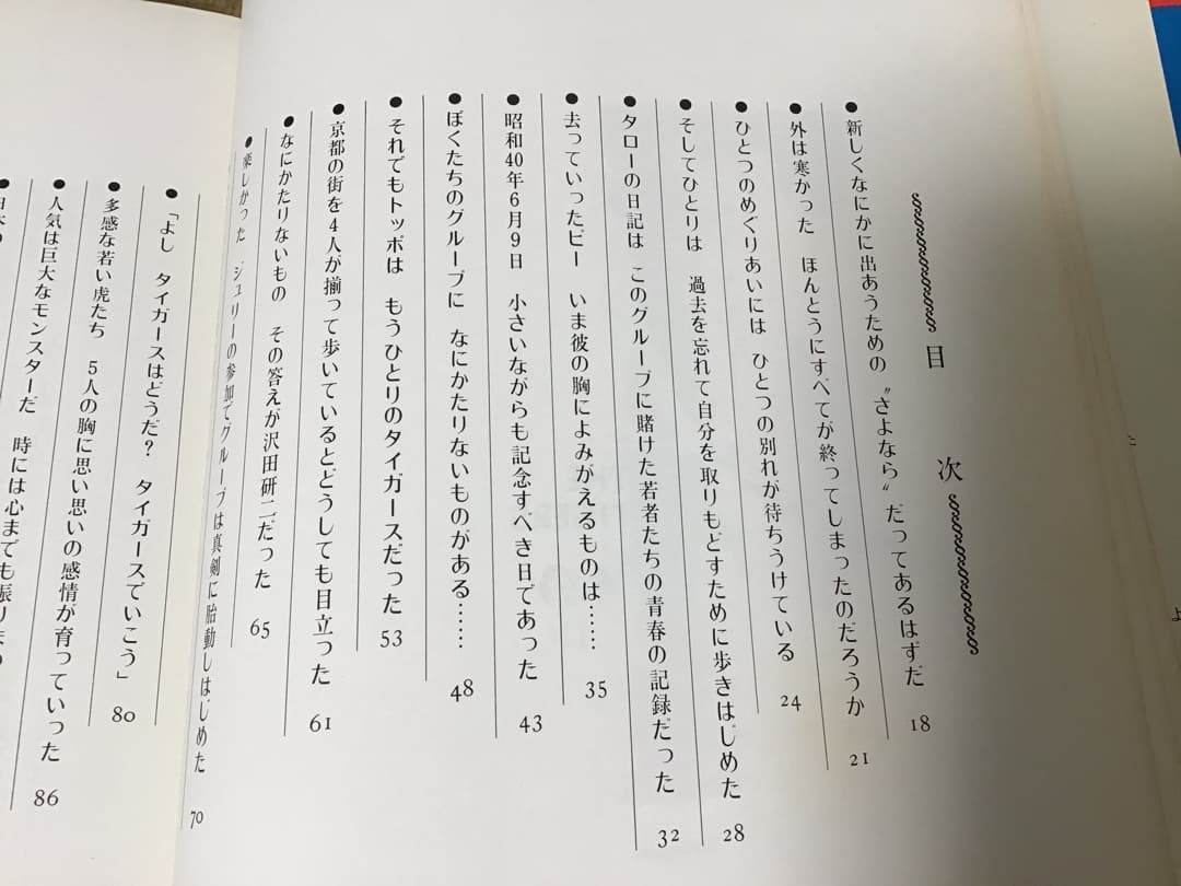 ★タイガース/THE TIGERS/沢田研二/ジュリー/日本の青春/1972年
