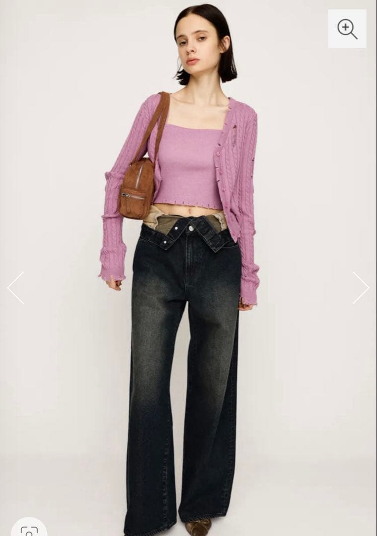 LAYERED STRAIGHT DENIM パンツ