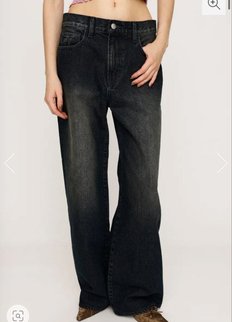 LAYERED STRAIGHT DENIM パンツ