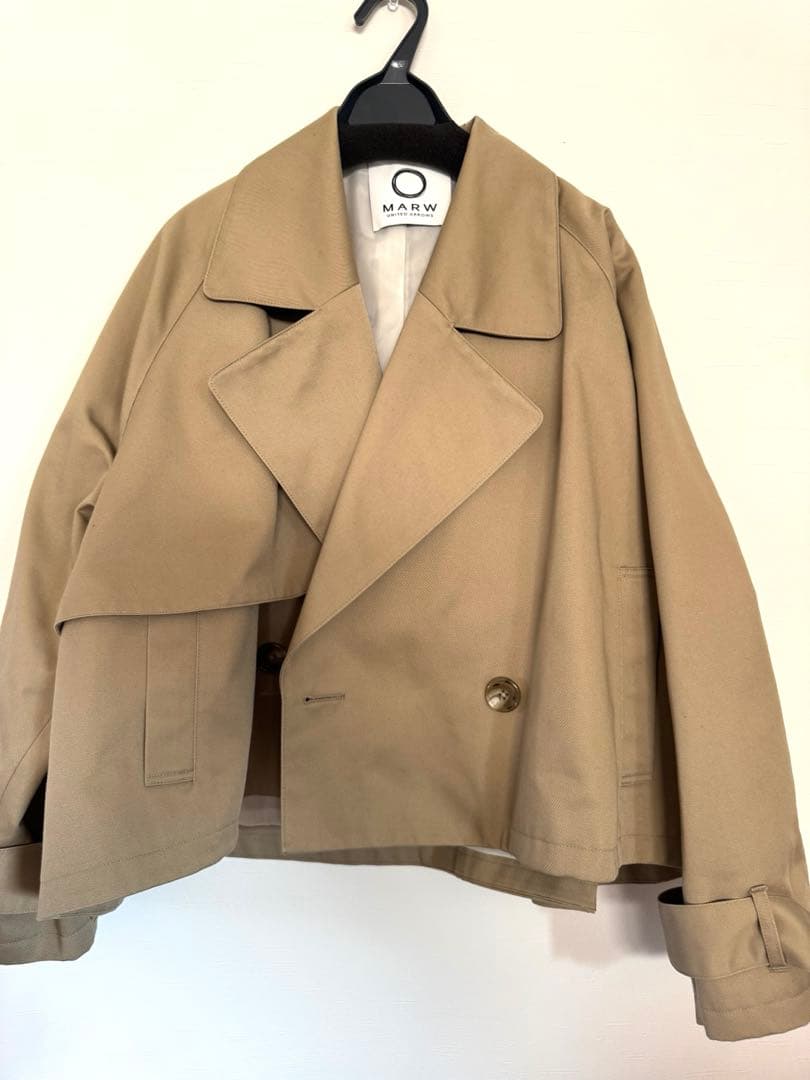Marw united arrows ショートトレンチコート36