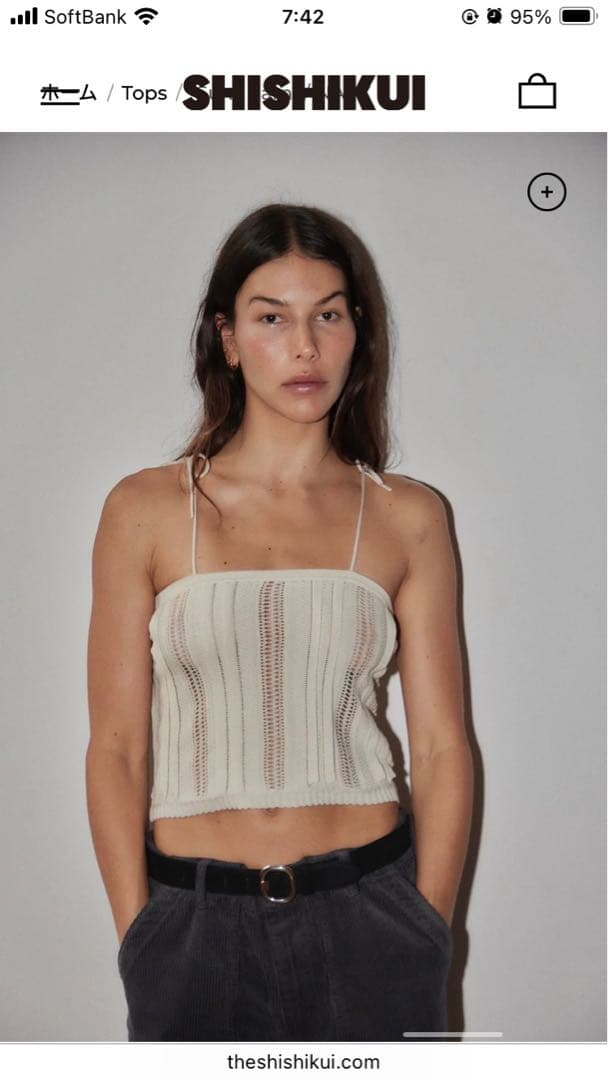 トップス Suke cami / black