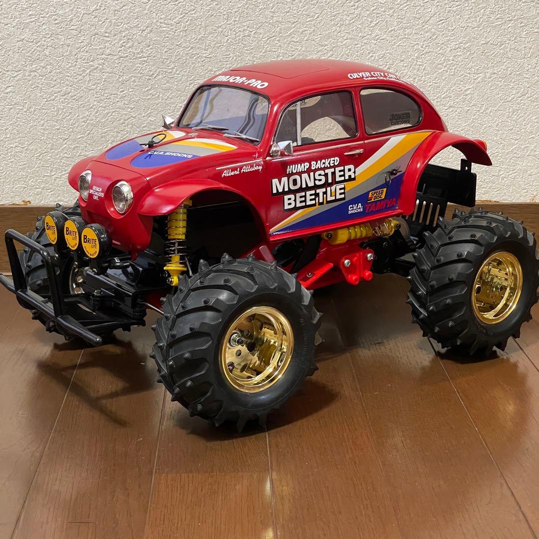 タミヤ　モンスタービートル　フタバ2.4GHzプロポ付、フルベア、メカ付