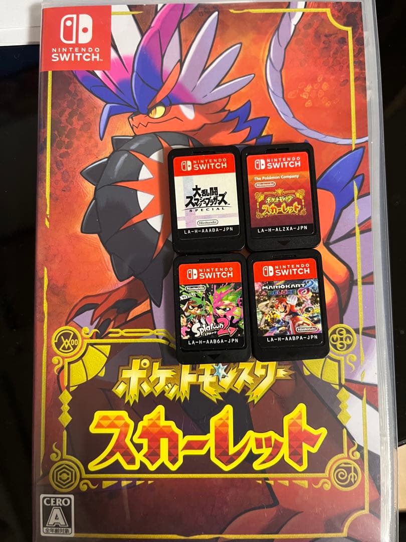 ソフト4本 スプラ2 スマブラ マリオカート ポケモン