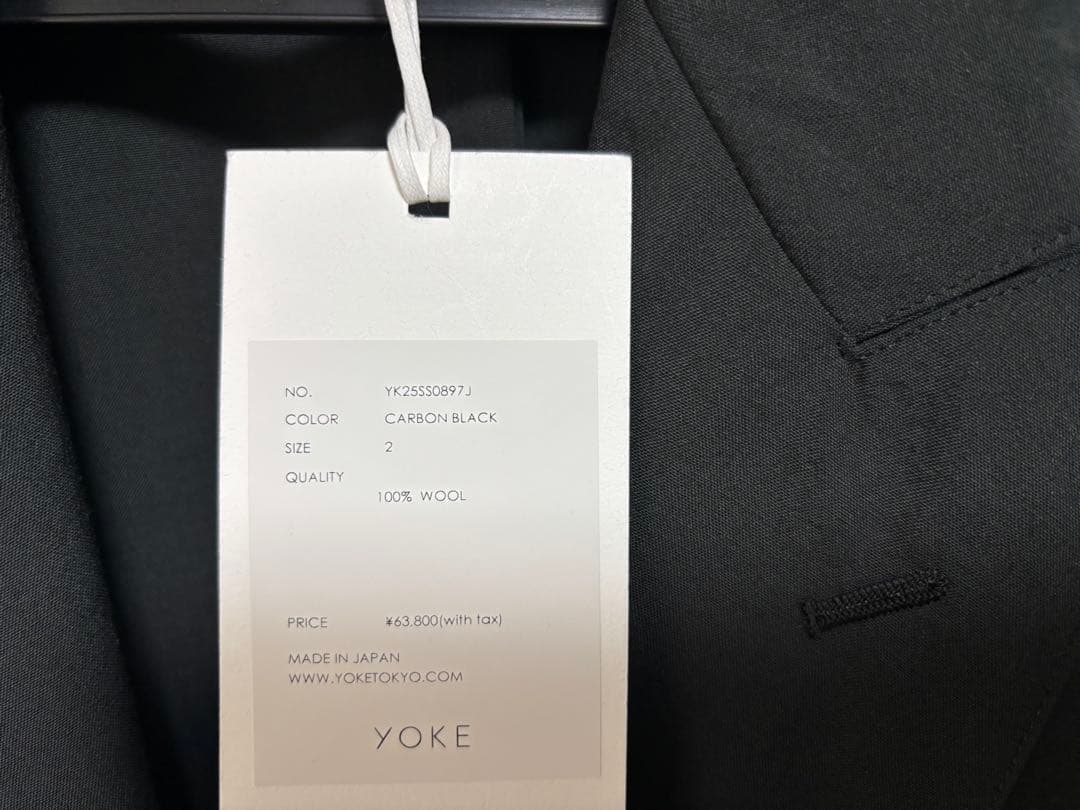 ジャケット・アウター 25SS YOKE WOOL DOUBLE BREASTED JACKET