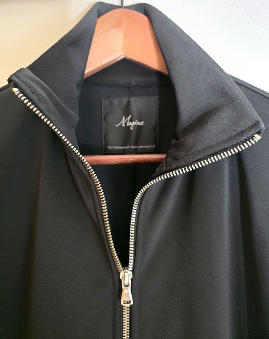 美品 マージン ダブル ジップアップ ブルゾン Mサイズ 黒