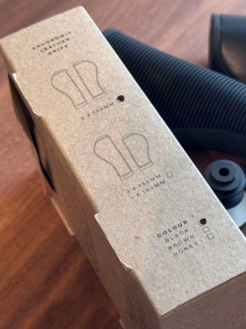 BROOKS ERGONOMIC LEATHER GRIP 黒130/130mm