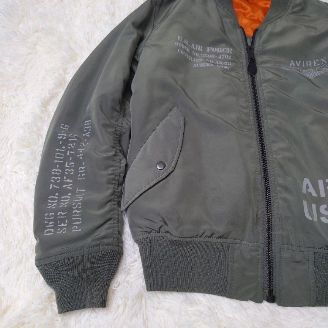 AVIREX MA-1 フライトジャケット カーキ USAF ステンシル L