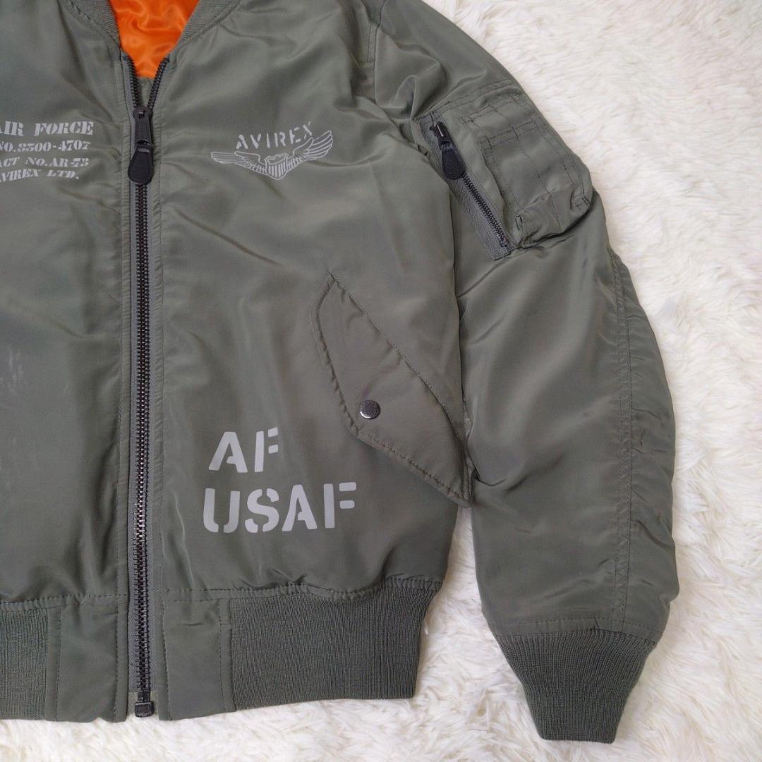 AVIREX MA-1 フライトジャケット カーキ USAF ステンシル L