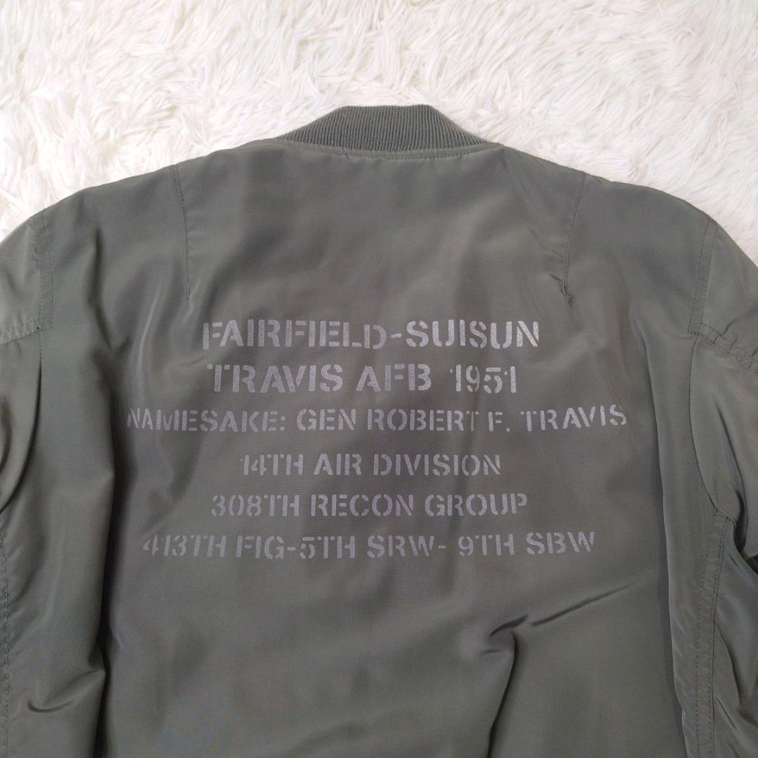 AVIREX MA-1 フライトジャケット カーキ USAF ステンシル L