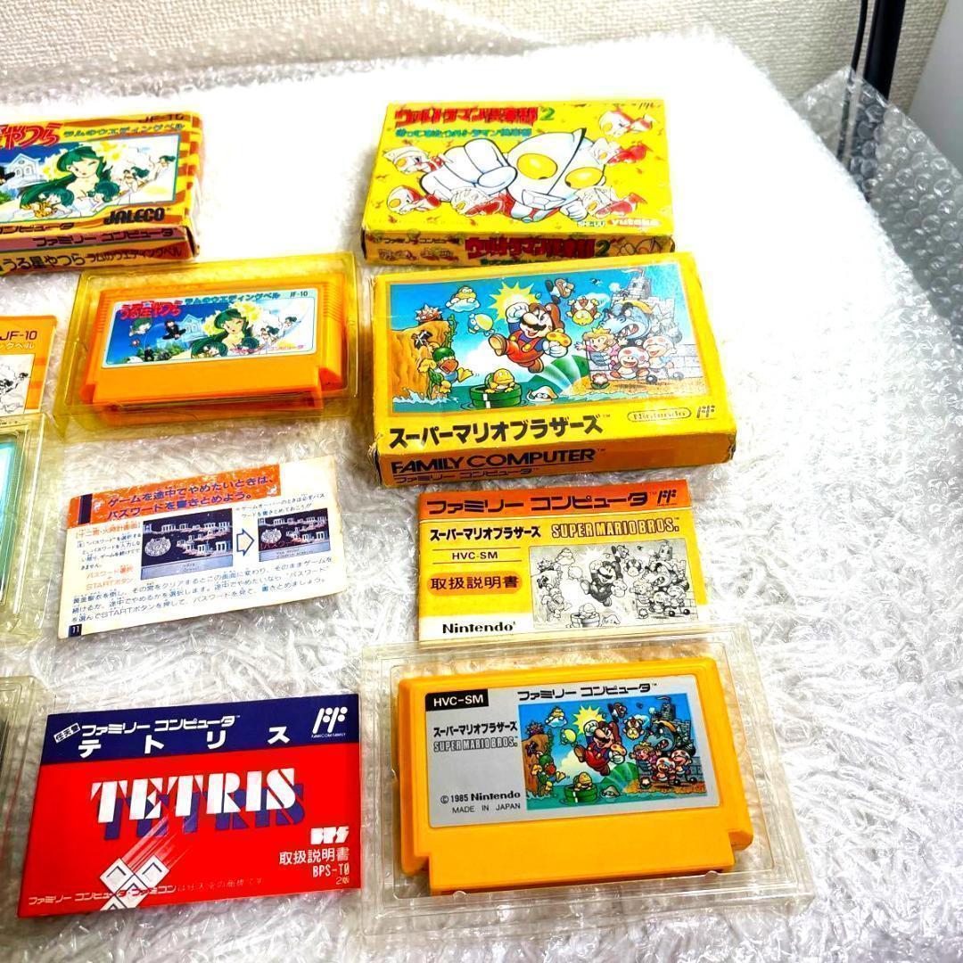 ファミリーコンピュータ ソフト セット販売 うる星やつら,マリオ,テトリス,他