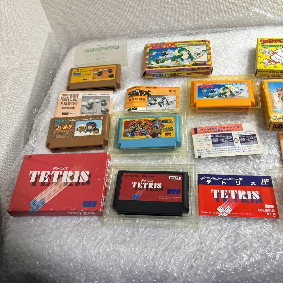 ファミリーコンピュータ ソフト セット販売 うる星やつら,マリオ,テトリス,他