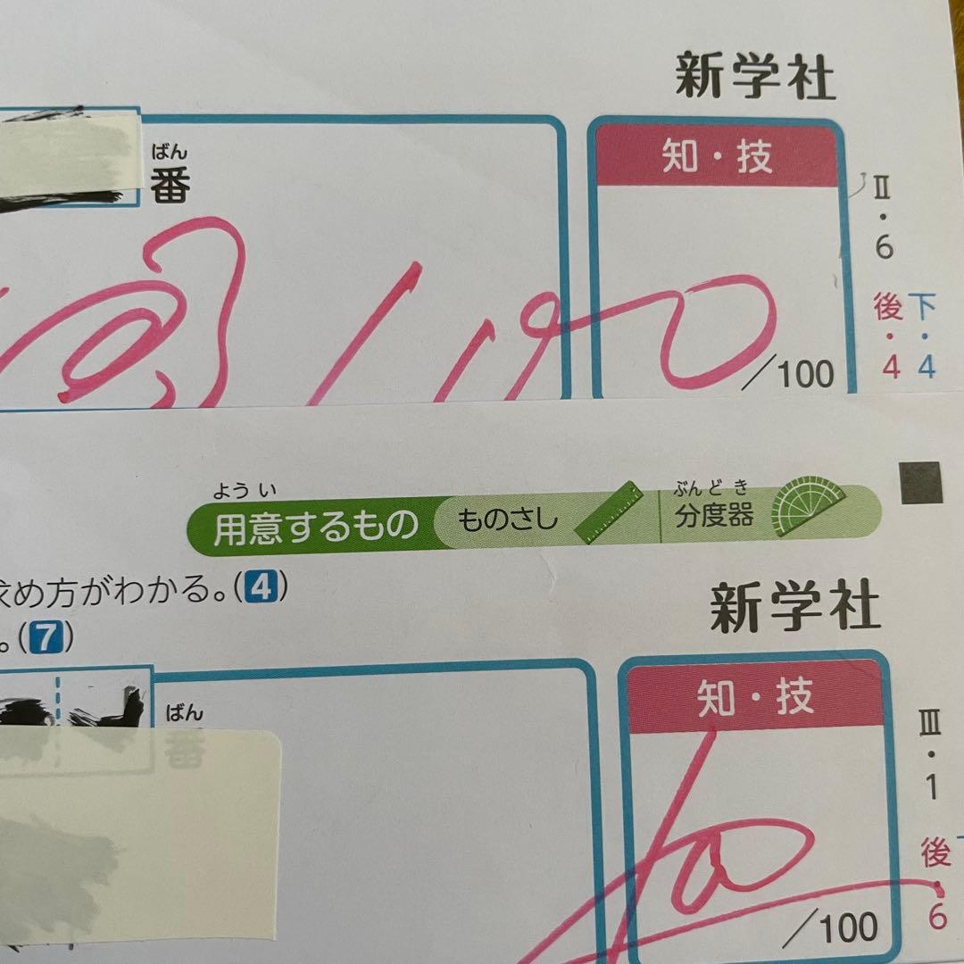小学5年 算数 カラーテスト 令和7年度 22枚分 啓林館 新学社　最新