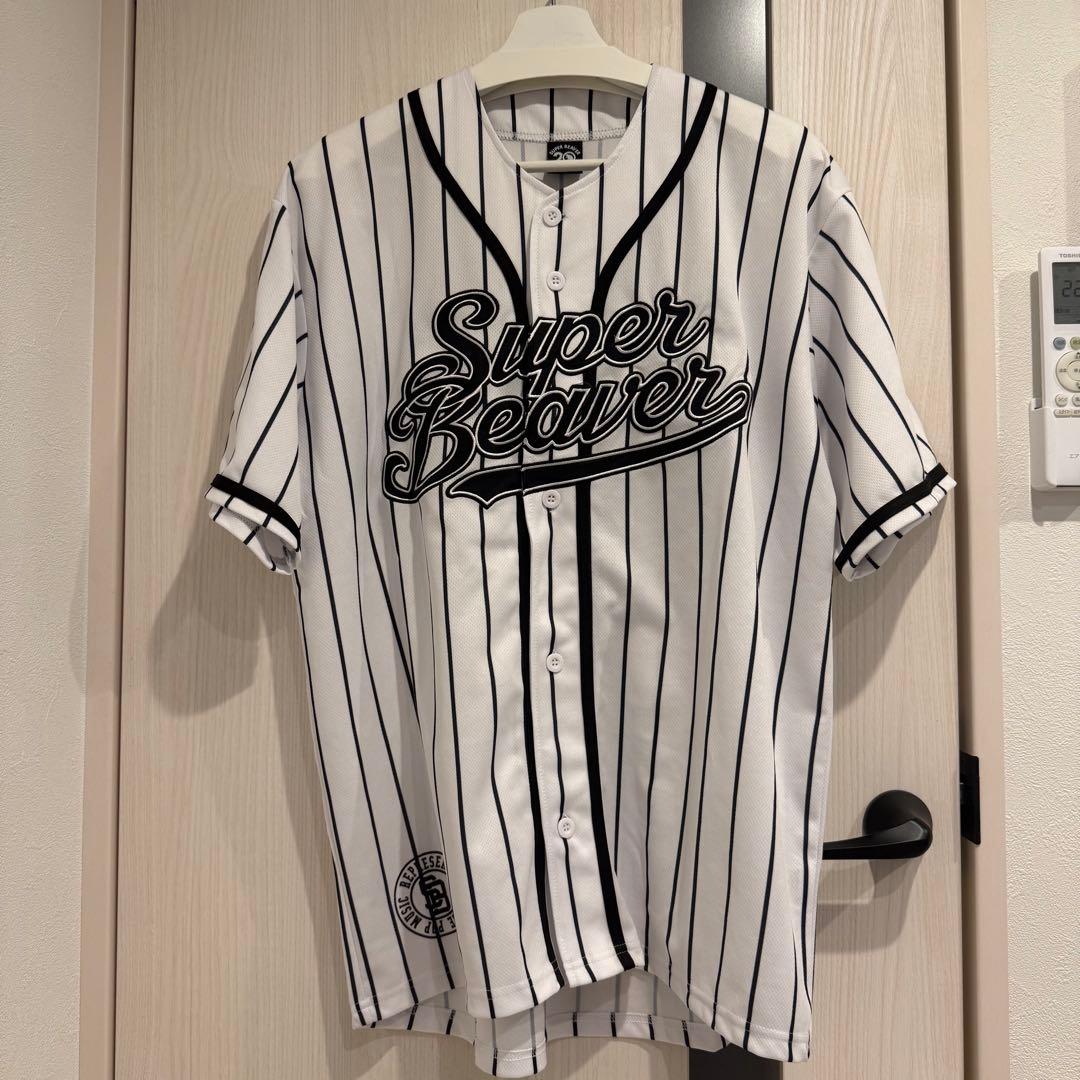 SUPER BEAVER 20周年ベースボールシャツ ストライプ XLサイズ