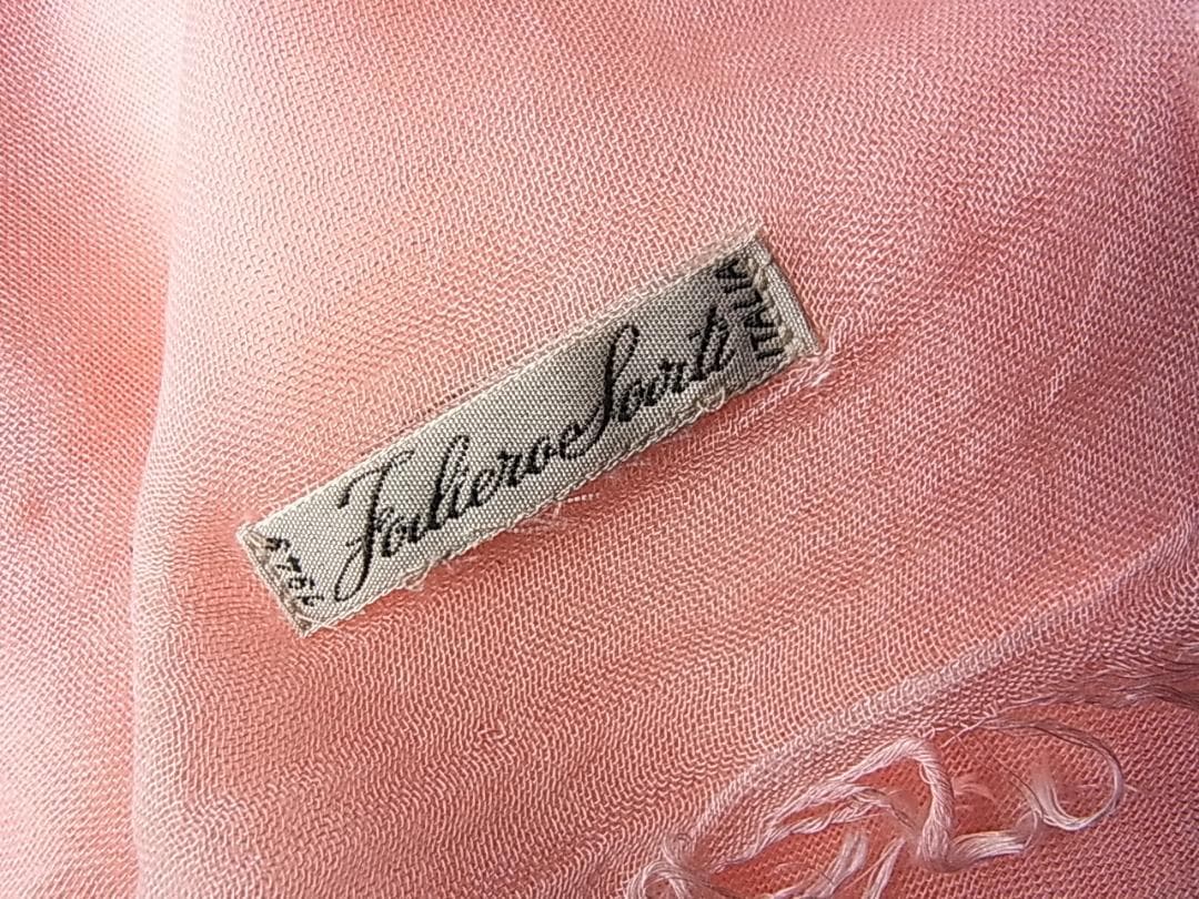 美品Faliero Sartiファリエロサルティロングストールシルク×モダール