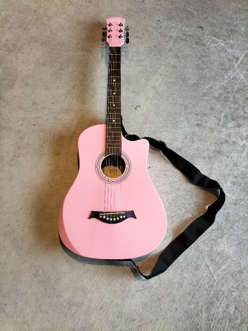 美品 juicy guitars JCG-01S/PK ミニギター ケース付