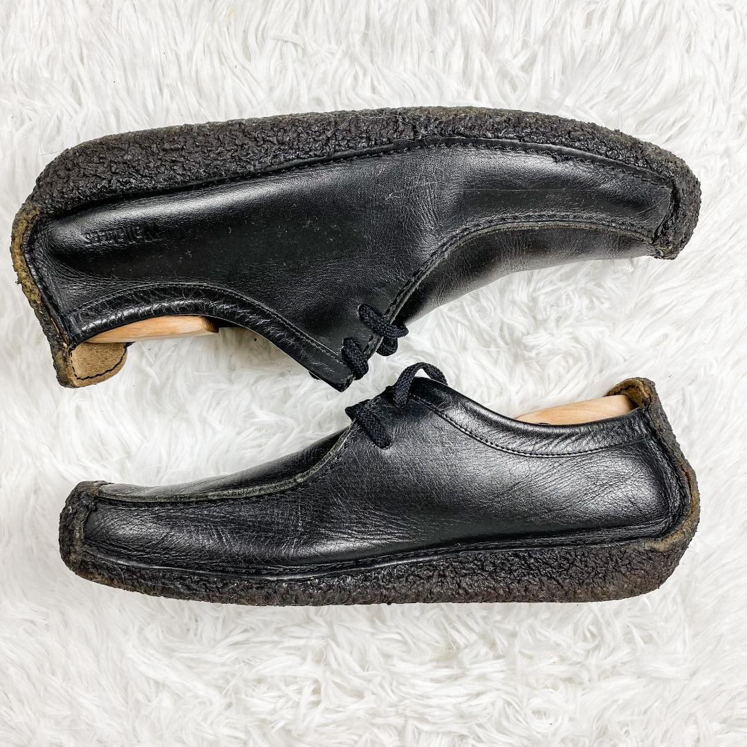 【美品】Clarks クラークス ナタリー レザー ブラック ワラビー 27.5