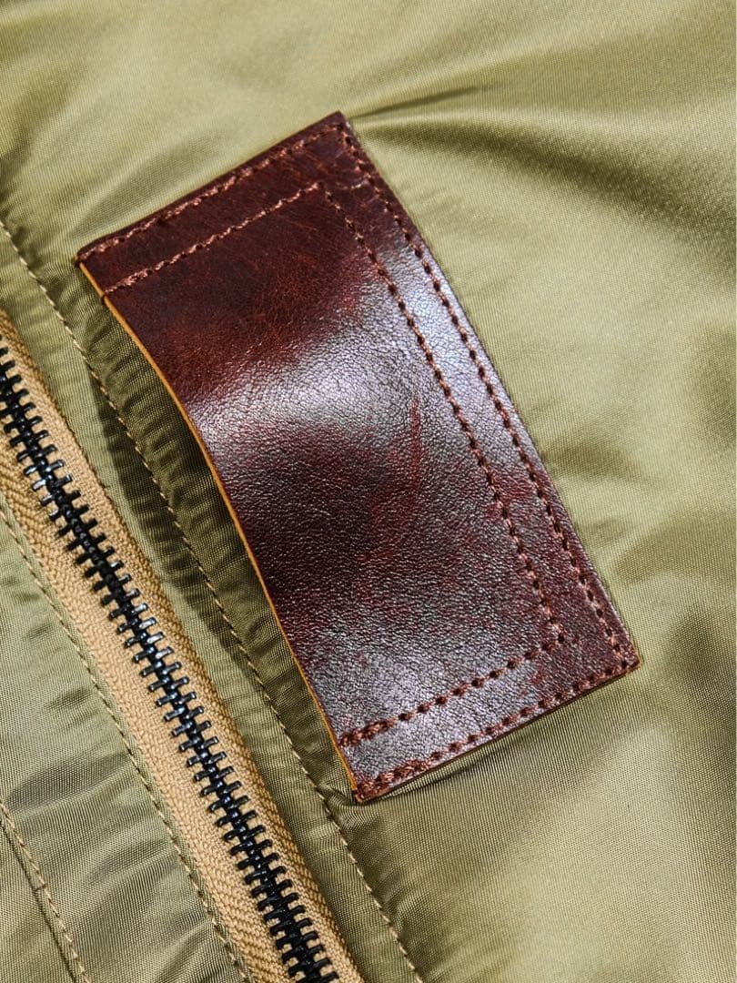 40 Lサイズ希少B-15B初期型復刻MA-1前身ムートン REALSIMONS