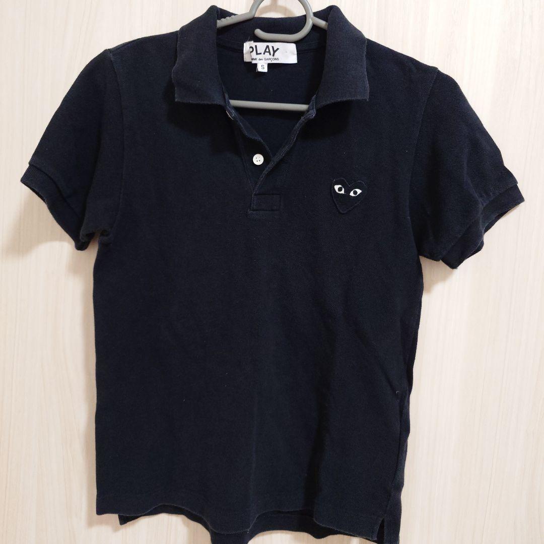 PLAY COMME des GARCONS ブラックポロシャツ S