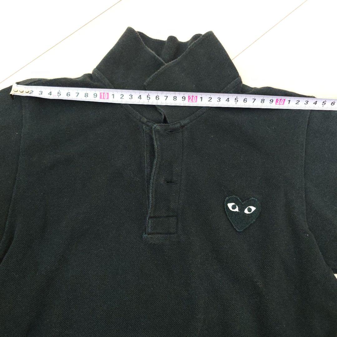 PLAY COMME des GARCONS ブラックポロシャツ S