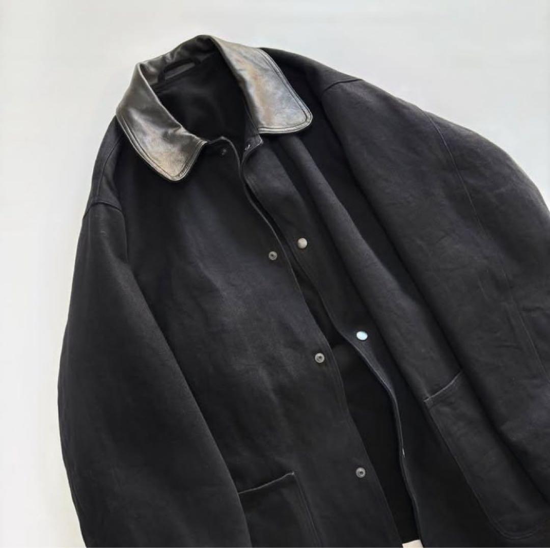 COMOLI 25AW デニムレザーワークジャケット　コモリ　サイズ3