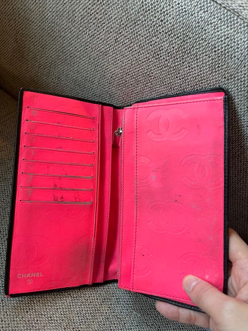 CHANEL カンボンライン　二つ折り　財布　正規品