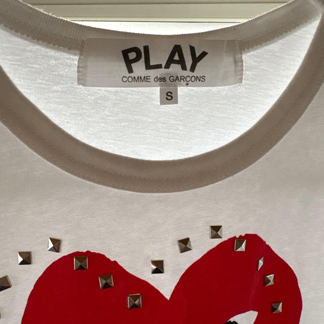 PLAY COMME des GARÇONS ハート柄 Tシャツ S