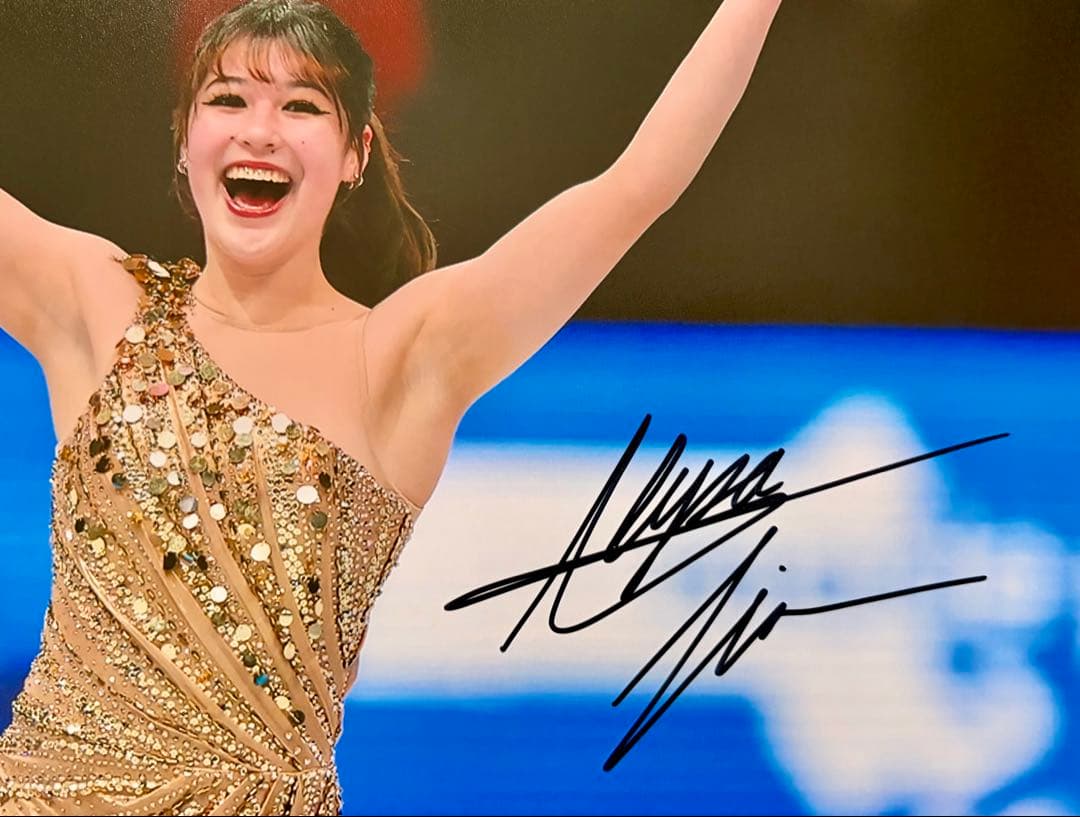 アリサ・リュウ 直筆サイン付き写真 女子フィギュアスケート証明書付 1枚