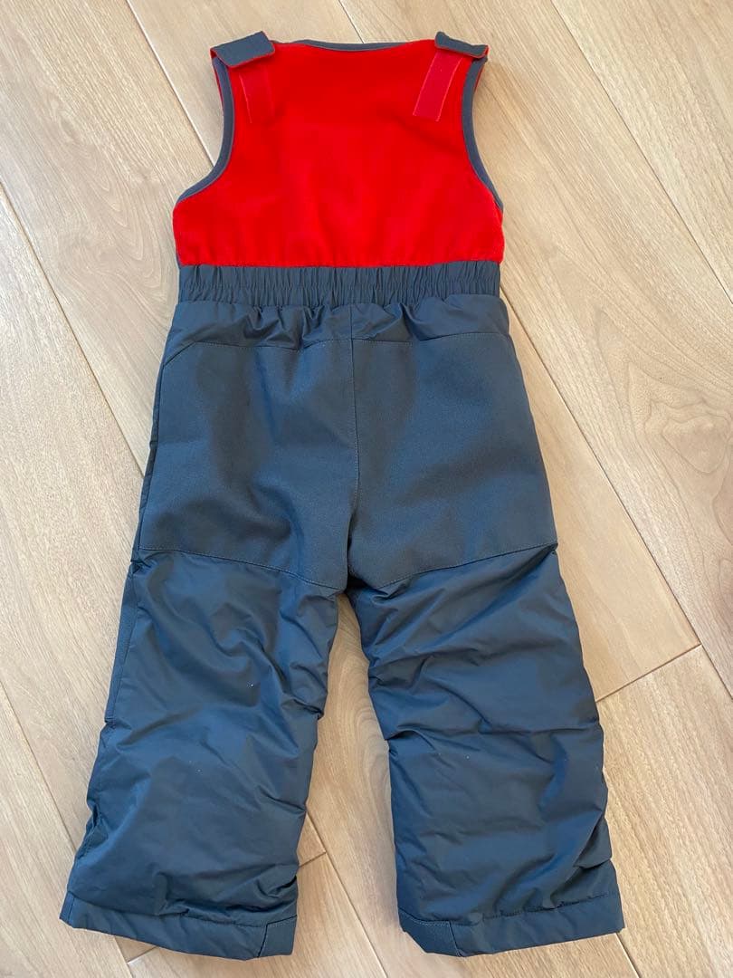 【値下げ】Columbia 子ども用 スノーウェア 上下セット グレー/レッド