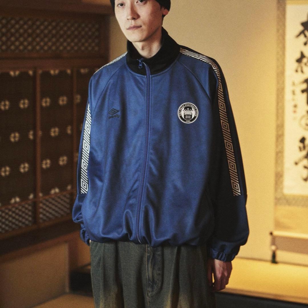 【umbro】トラックジャケット ジャージブルゾン ブルー M【アンブロ】