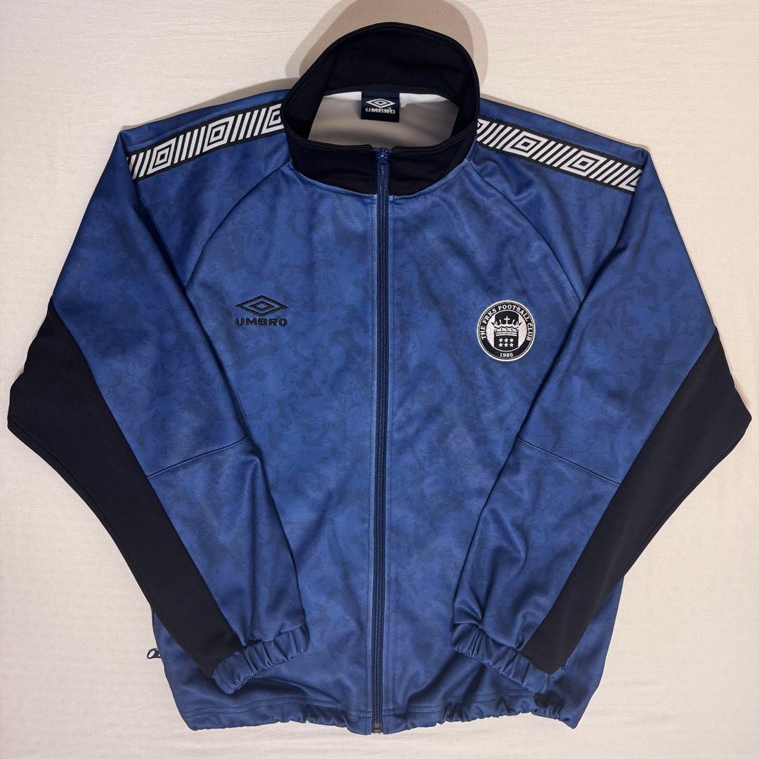 【umbro】トラックジャケット ジャージブルゾン ブルー M【アンブロ】
