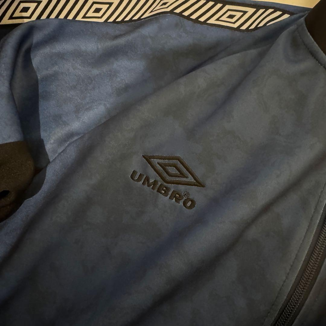 【umbro】トラックジャケット ジャージブルゾン ブルー M【アンブロ】