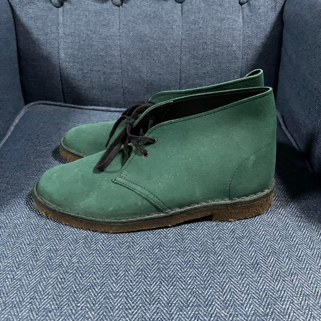 極希少 イギリス製 Clarks クラークス ダークグリーン