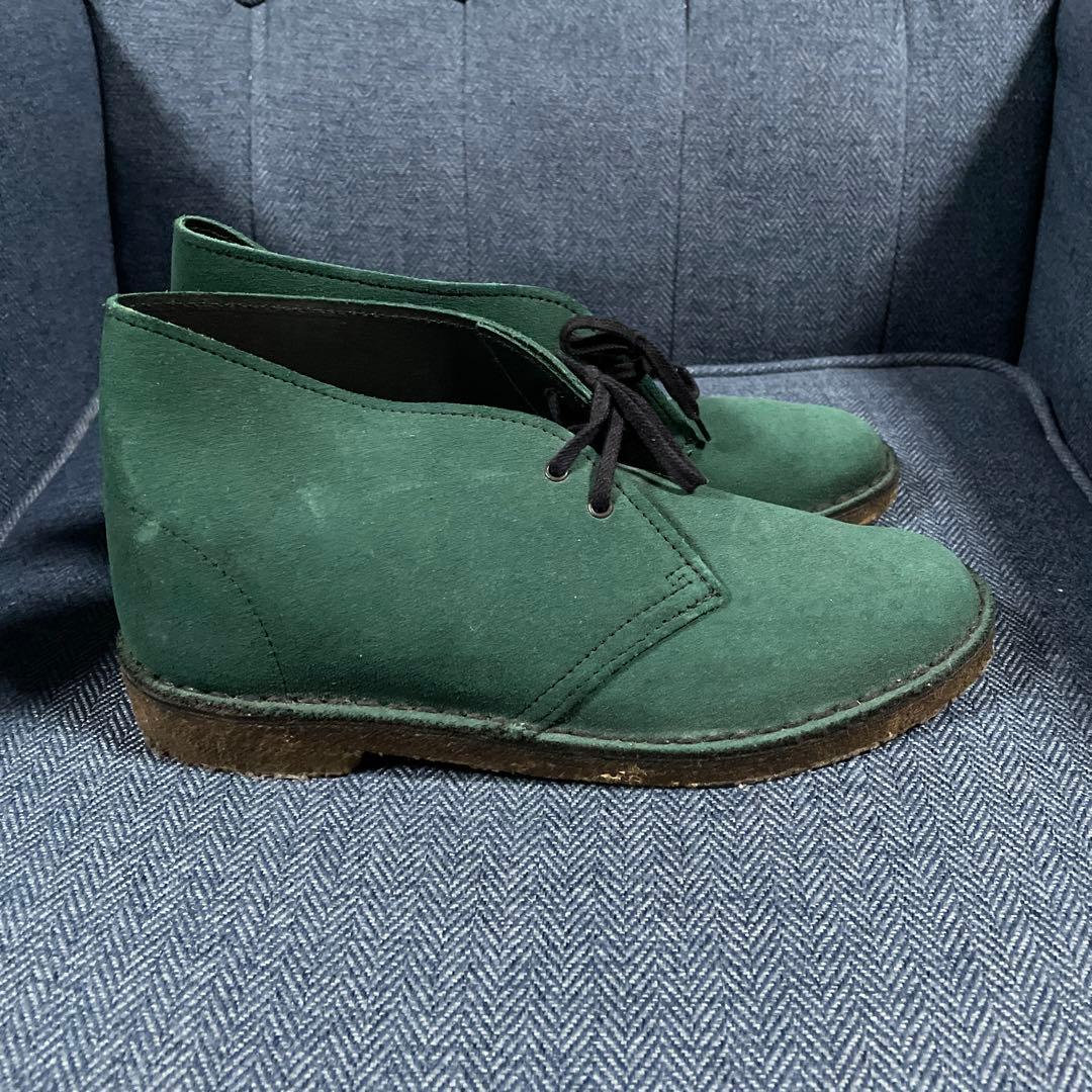 極希少 イギリス製 Clarks クラークス ダークグリーン