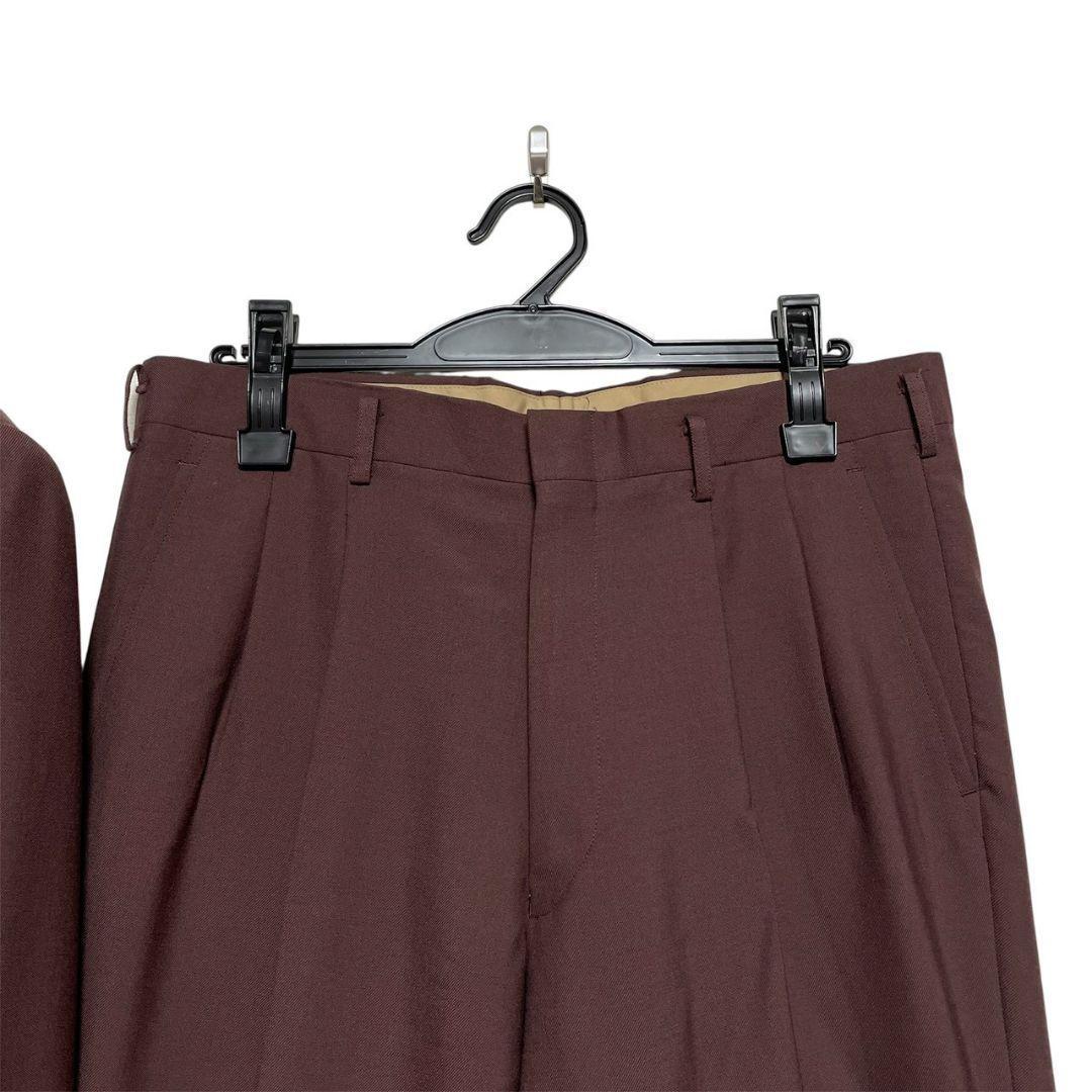 ダブルスーツ　セットアップ　ツータック　昭和レトロ　ヴィンテージ　赤茶　菅田将暉