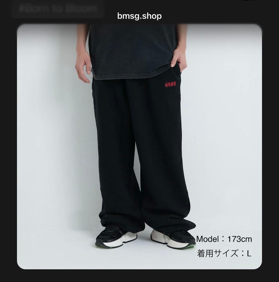 【新品試着のみ】HANA ロゴパンツ Lサイズ【born to bloom】