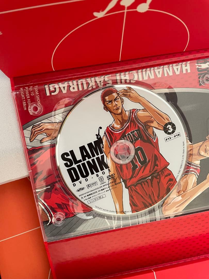 スラムダンク DVD-BOX〈初回生産限定・18枚組・流川楓ユニホーム有り