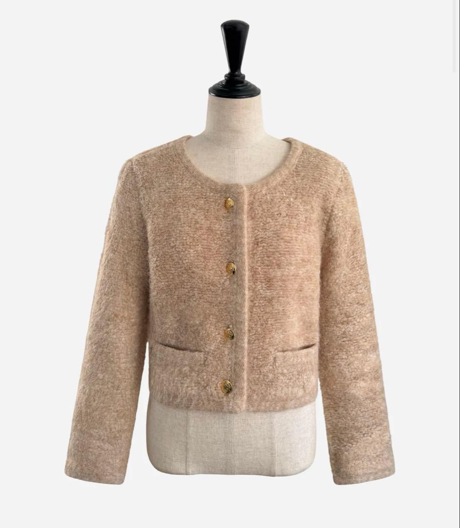 Sheller 新品Gold Button Knit Jacket