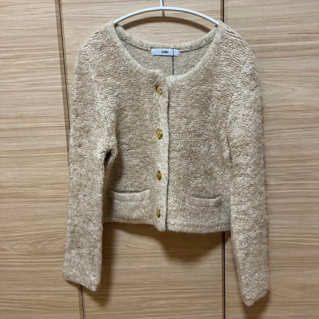 Sheller 新品Gold Button Knit Jacket