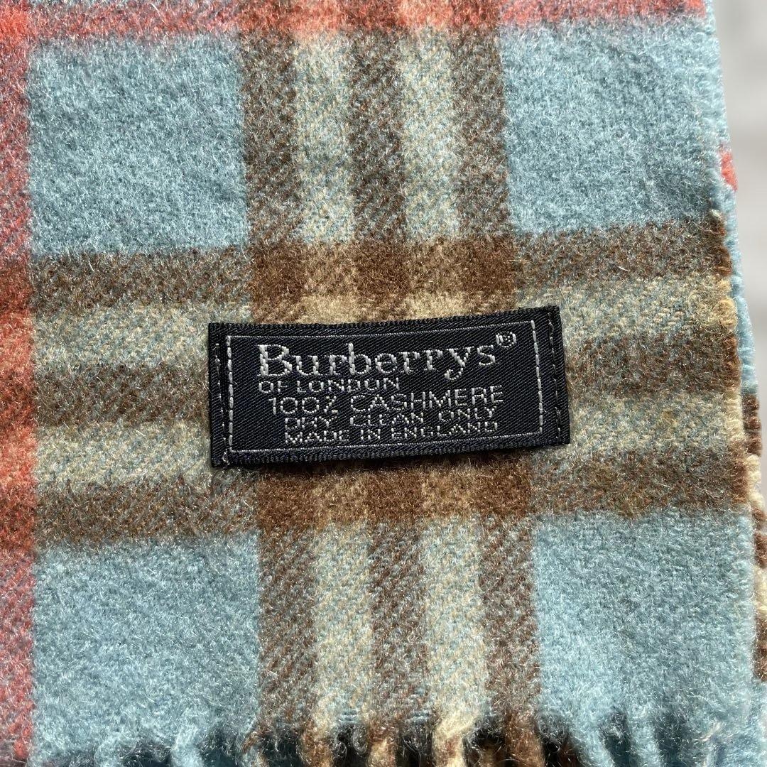Burberry's 100%カシミヤ マフラー チェック柄