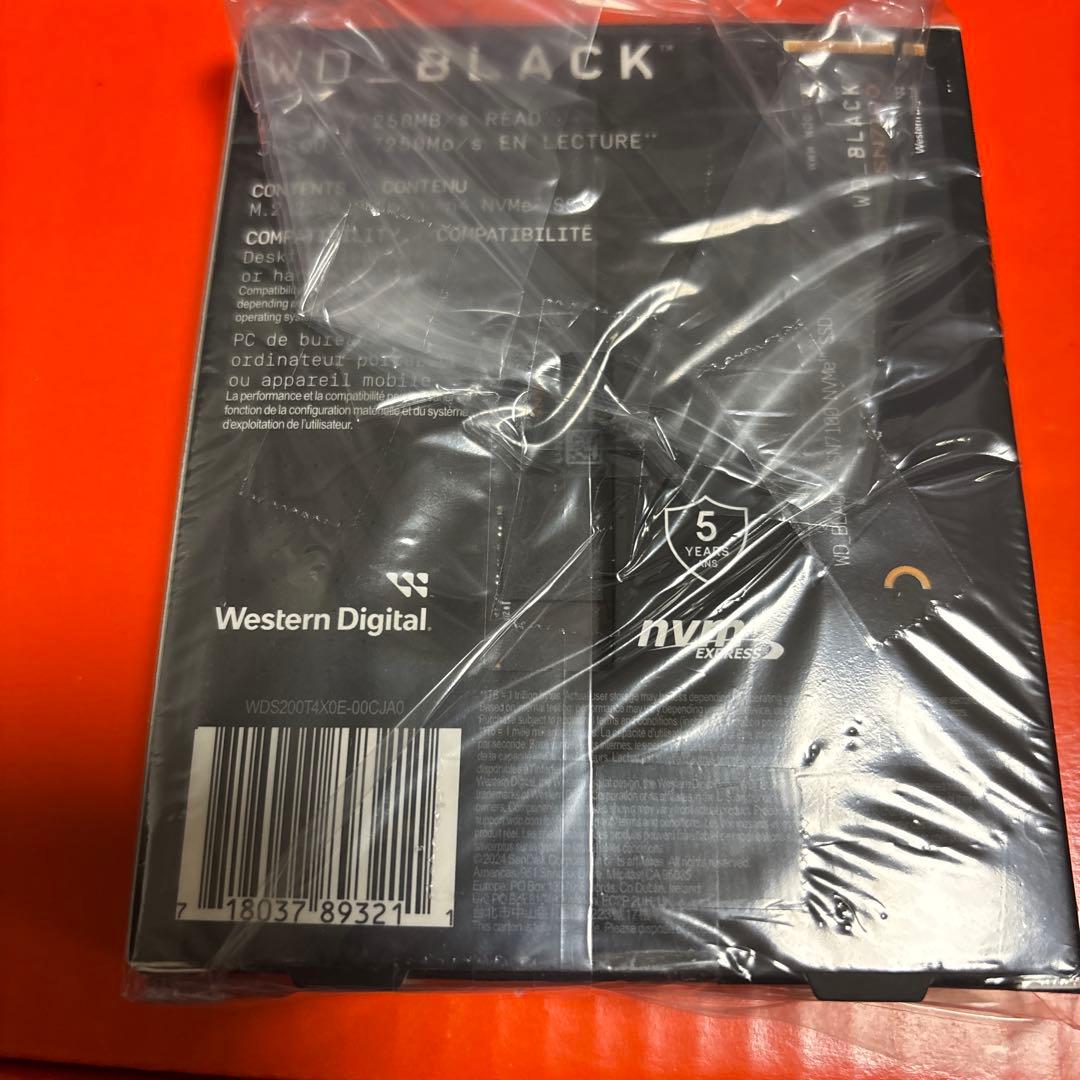 【新品未開封】WD_BLACK SN7100 2TB SSD M.2 2280
